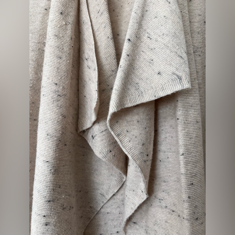 Eileen Fisher Cream Open Front Cardigan - Picture 2 of 5